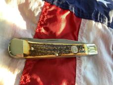 Boker (Tree Brand) Trapper (mdl# 4525) w/ Sweet Stag Handles -NOS