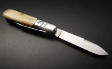 1/31 2016 GEC #142216 SFO Charlie Campagna TC Lick Creek Barlow 2-Blade Smooth White Bone