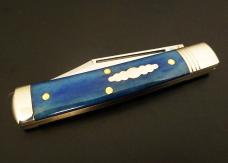 Great Eastern Cutlery Northfield UN-X-LD #94 Liberty Clip Point Blue Camel Bone GEC 941121