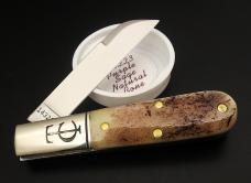 1/106 Great Eastern Cutlery #14 TC Barlow Purple Sage Natural Bone GEC 143223