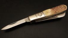 1/106 Great Eastern Cutlery #14 TC Barlow Purple Sage Natural Bone GEC 143223