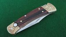 c. 2001 BUCK 110 Folding Hunter Automatic ENGRAVED MINT 