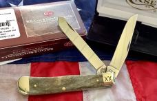 Exotic Case xx 2019 (EX254 SS) w/ Beautiful Brown Giraffe Bone Handles -NOS in orig hard box
