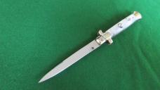 Vintage c. 1960's M. Italy INOX 23cm (9") Imitation Pearl Swivel Bolster Unused 