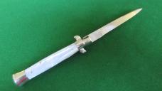 Vintage c. 1960's M. Italy INOX 23cm (9") Imitation Pearl Swivel Bolster Unused 