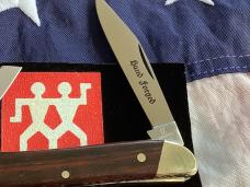 Vintage J A Henckels Whittler (Mdl 1918) Pocket Knife w/ Wood Handles! -NOS