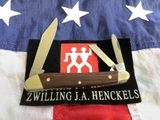 Vintage J A Henckels Whittler (Mdl 1918) Pocket Knife w/ Wood Handles! -NOS