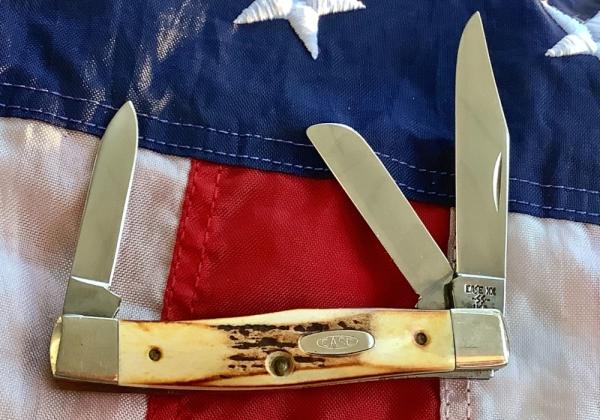 Case xx 1986 Stockman Knife Mdl# 53032 SS With Sweet Stag Handles -NOS 