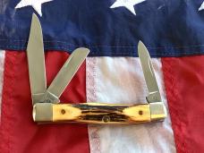 Case xx 1986 Stockman Knife Mdl# 53032 SS With Sweet Stag Handles -NOS 