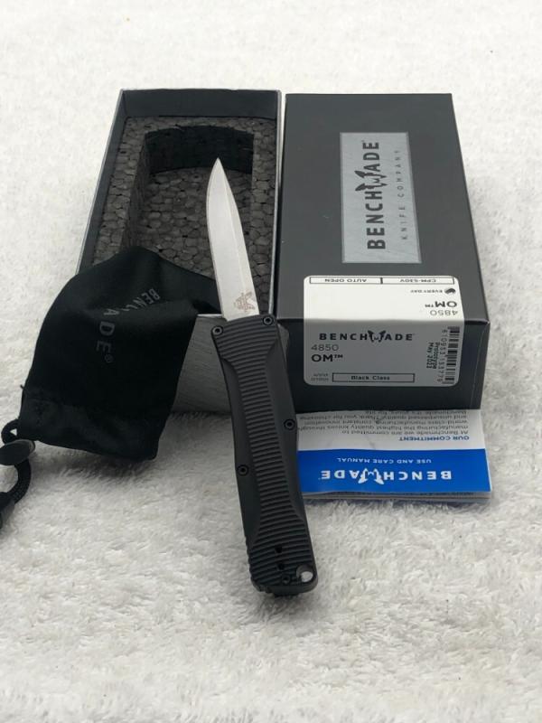 Benchmade 4850 OM Prototype Double Action Out The Front Automatic Knife New In Box Benchmade 4850 OM Prototype Double Action Out The Front Automatic Knife New In Box