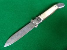VERY RARE c. 1930's-40's Large Spanish SHOT SHELL Puller Lever Lock BLONDE Cow Horn