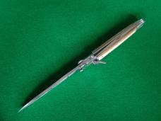 VERY RARE c. 1930's-40's Large Spanish SHOT SHELL Puller Lever Lock BLONDE Cow Horn