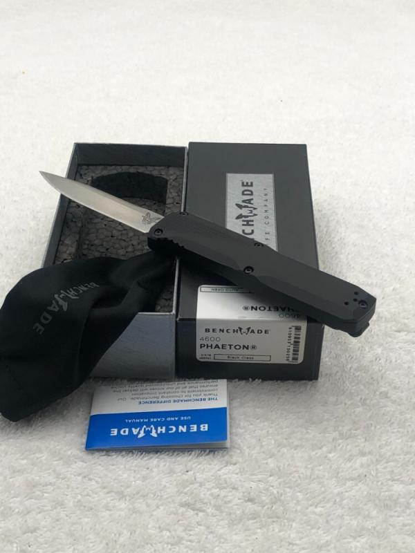 Benchmade 4600 Phaeton Double Action Spine Fire Out The Front Automatic Knife Benchmade 4600 Phaeton Double Action Spine Fire Out The Front Automatic Knife
