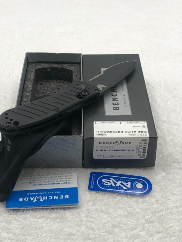 Benchmade 5750SBK Mini Auto Presidio II First Production #645 of 800 New In Box