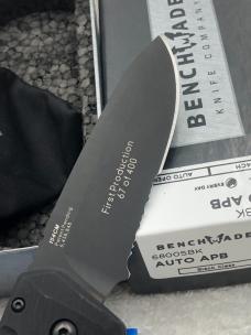 Benchmade 6800SBK Auto APB  Ambidextrous Push Button Automatic Knife