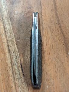 Mid Century "The Boy of America" Single Blade Jigged Metal Handle Pocket Knife