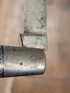 Mid Century "The Boy of America" Single Blade Jigged Metal Handle Pocket Knife