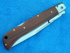 New 11" Italian Roma style Swinguard Switchblade knife Wood handles