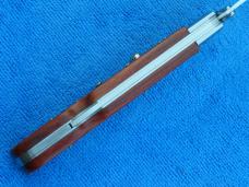 New 11" Italian Roma style Swinguard Switchblade knife Wood handles