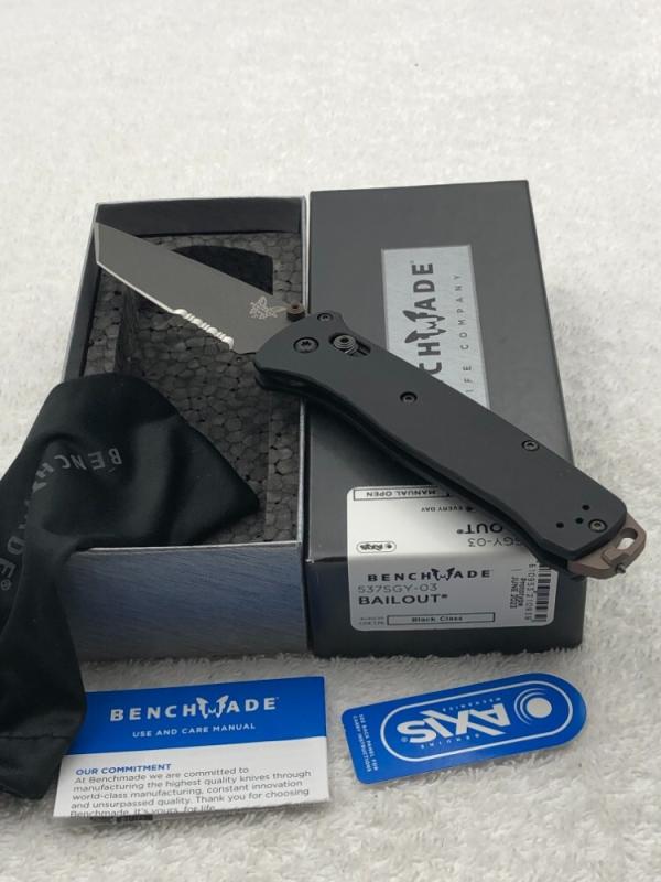 Benchmade537SGY-03 Bailout Prototype June 2023 New In Box Made In USA