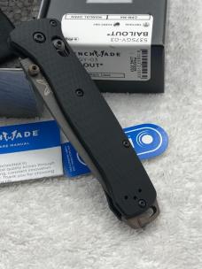 Benchmade537SGY-03 Bailout Prototype June 2023 New In Box Made In USA