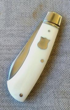 Pablo Castellani Super Tusk Native..4"..440c...Fluted/integral/doved bolsters..makers pouch/coa