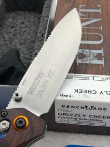 Benchmade 15062 Grizzly Creek Prototype New In Box Made In USA