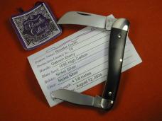 Titusville Cutlery 2024 Smooth Gabon Ebony Wood Rooster Comb Farmer Knife Rare 1 of 70 COA USA Made