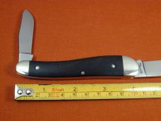 Titusville Cutlery 2024 Smooth Gabon Ebony Wood Rooster Comb Farmer Knife Rare 1 of 70 COA USA Made