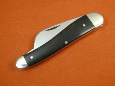 Titusville Cutlery 2024 Smooth Gabon Ebony Wood Rooster Comb Farmer Knife Rare 1 of 70 COA USA Made