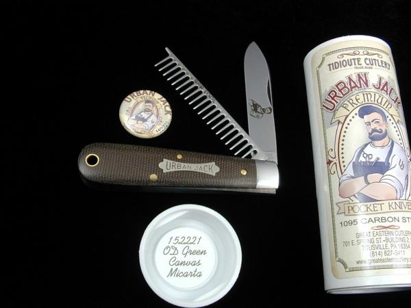 Great Eastern Cutlery GEC OD Green Canvas Micarta Urban Jack Knife 1 of 734 Made in USA 152221 Great Eastern Cutlery GEC OD Green Canvas Micarta Urban Jack Knife 1 of 734 Made in USA 152221