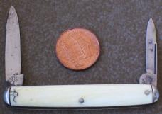 vintage H. BOKER & CO. IMPROVED CUTLERY Pocket Knife with Ivory handles