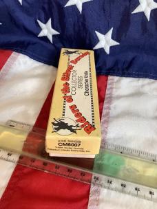 Vintage Camillus 2 Blade Large Cigar Knife w Riders of the Silver Screen Handles -Lone Ranger -NOS