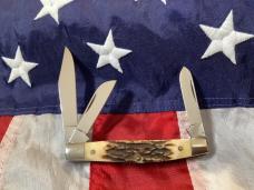 Queen 1982 Stockman Pocket Knife with Great Stag Handles -NM/M