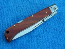 New 9" Roma Italian style Swinguard Switchblade knife Wood handles