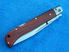 9" Roma Italy style Swinguard Switchblade knife Wood handles II