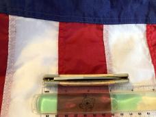 Schrade Scrimshaw 7 & 1/4” Sharpfinger Fixed Blade w/ Elk Scene +artist signature (SC 502) -NOS