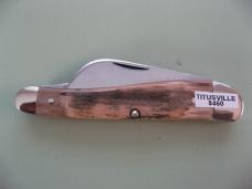   DANIELS FAMILY KNIFE BRANDS-TITUSVILLE CUTLERY-ROOSTER COMB MAMMOTH BARK IVORY #1
