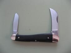   DANIELS FAMILY KNIFE BRANDS-TITUSVILLE CUTLERY-ROOSTER COMB GABON EBONY #1