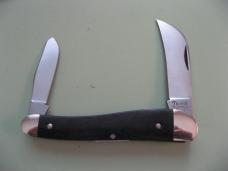   DANIELS FAMILY KNIFE BRANDS-TITUSVILLE CUTLERY-ROOSTER COMB GABON EBONY #2