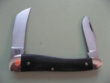   DANIELS FAMILY KNIFE BRANDS-TITUSVILLE CUTLERY-ROOSTER COMB GABON EBONY #2