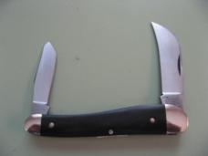   DANIELS FAMILY KNIFE BRANDS-TITUSVILLE CUTLERY-ROOSTER COMB GABON EBONY #3