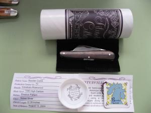 DANIELS FAMILY KNIFE BRANDS-TITUSVILLE CUTLERY-ROOSTER COMB COCOBOLO ROSEWOOD #1