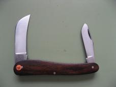   DANIELS FAMILY KNIFE BRANDS-TITUSVILLE CUTLERY-ROOSTER COMB COCOBOLO ROSEWOOD #1