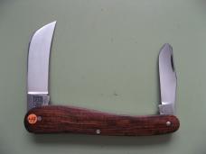   DANIELS FAMILY KNIFE BRANDS-TITUSVILLE CUTLERY-ROOSTER COMB COCOBOLO ROSEWOOD #2