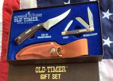 Old Timer Schrade Cutlery Sharpfinger and Middleman Stockman -NOS in Orig box