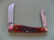   DANIELS FAMILY KNIFE BRANDS-TITUSVILLE CUTLERY-ROOSTER COMB CAROLINA WINE BONE #3
