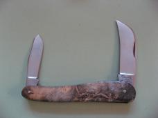   DANIELS FAMILY KNIFE BRANDS-TITUSVILLE CUTLERY-ROOSTER COMB PROTO BUCKEYE BURL