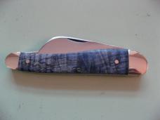   DANIELS FAMILY KNIFE BRANDS-TITUSVILLE CUTLERY-ROOSTER COMB PROTO BLUE BOX ELDER