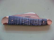   DANIELS FAMILY KNIFE BRANDS-TITUSVILLE CUTLERY-ROOSTER COMB PROTO BLUE BOX ELDER